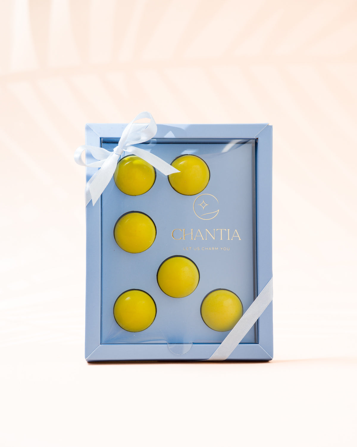 Cutie Marturie Botez Albastru, 6 Praline