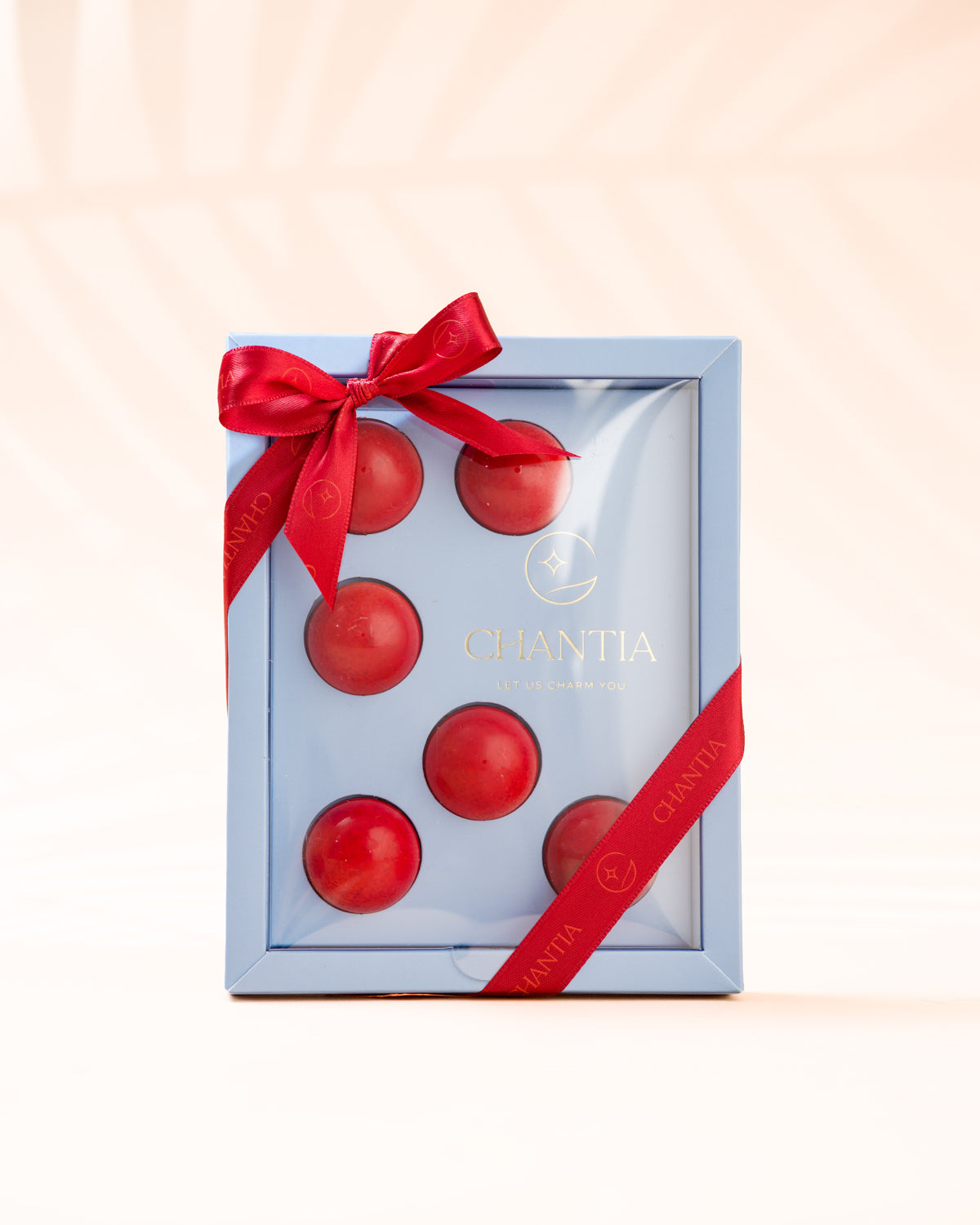 Cutie Marturie Botez Albastru, 6 Praline