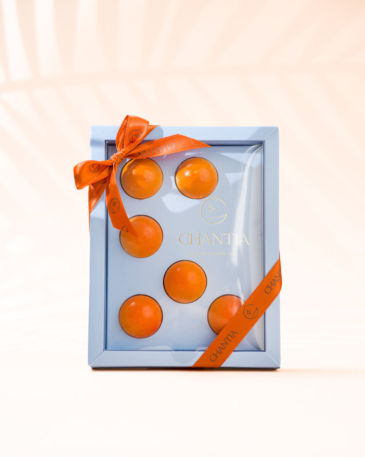 Cutie Marturie Botez Albastru, 6 Praline