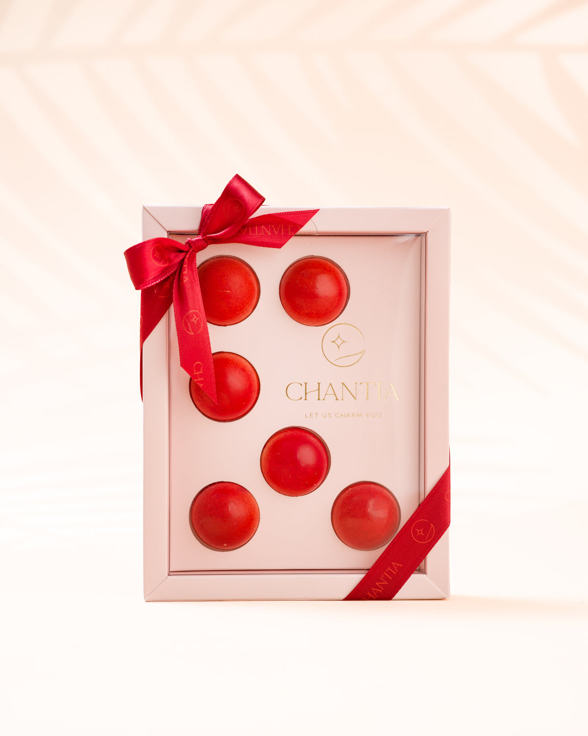 Cutie Marturie Botez Roz, 6 Praline